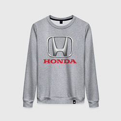 Свитшот хлопковый женский HONDA, цвет: меланж