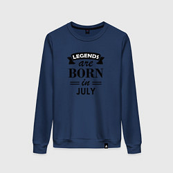 Женский свитшот Legends are born in july