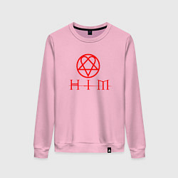 Женский свитшот HIM LOGO RED