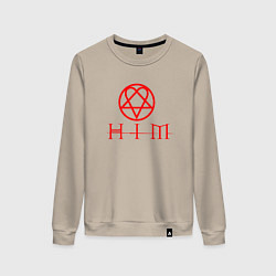 Женский свитшот HIM LOGO RED