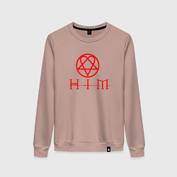 Женский свитшот HIM LOGO RED