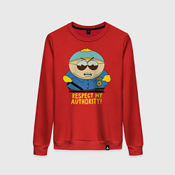 Свитшот хлопковый женский South Park, Эрик Картман, цвет: красный