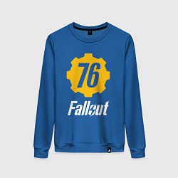 Свитшот хлопковый женский FALLOUT76, цвет: синий