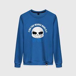 Свитшот хлопковый женский UNDERTALE, цвет: синий
