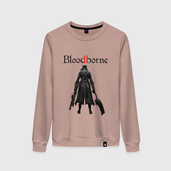 Свитшот хлопковый женский Bloodborne, цвет: пыльно-розовый