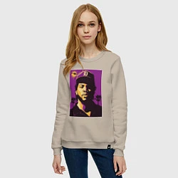 Свитшот хлопковый женский Ice Cube, цвет: миндальный — фото 2