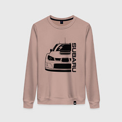 Свитшот хлопковый женский SUBARU Z, цвет: пыльно-розовый