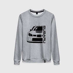 Свитшот хлопковый женский SUBARU Z, цвет: меланж