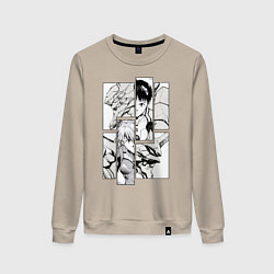 Женский свитшот Аска и Синдзи, Евангелион