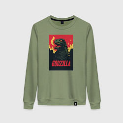 Женский свитшот Godzilla