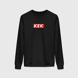 Свитшот хлопковый женский KEK SUPREME STYLE, цвет: черный