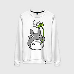 Женский свитшот Totoro и бабочка