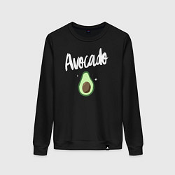 Свитшот хлопковый женский Avocado, цвет: черный