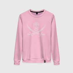 Свитшот хлопковый женский Pirate, цвет: светло-розовый