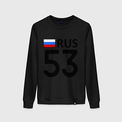 Свитшот хлопковый женский RUS 53, цвет: черный
