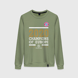 Женский свитшот FC Bayern Munchen Champions of Europe 2020