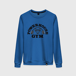 Свитшот хлопковый женский GYM, цвет: синий