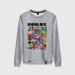 Свитшот хлопковый женский ROBLOX PIGGY, цвет: меланж