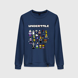 Свитшот хлопковый женский UNDERTALE, цвет: тёмно-синий