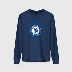 Свитшот хлопковый женский Chelsea FC, цвет: тёмно-синий