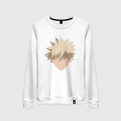 Свитшот хлопковый женский Katsuki stan, цвет: белый