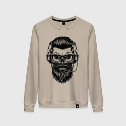 Свитшот хлопковый женский Hipster, цвет: миндальный