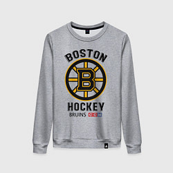 Свитшот хлопковый женский BOSTON BRUINS NHL, цвет: меланж