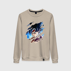 Свитшот хлопковый женский Dragon Ball, цвет: миндальный