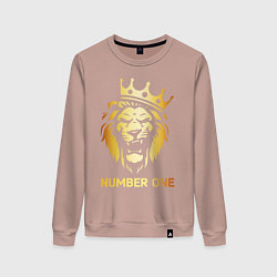 Свитшот хлопковый женский ЗОЛОТОЙ ЛЕВ, цвет: пыльно-розовый
