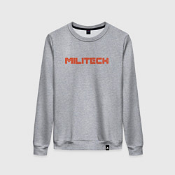 Свитшот хлопковый женский Militech, цвет: меланж