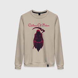 Свитшот хлопковый женский Children of Bodom Z, цвет: миндальный