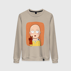 Женский свитшот Сайтама One Punch Man