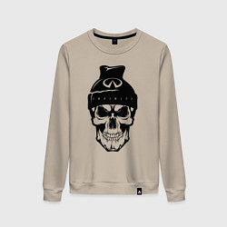 Свитшот хлопковый женский Infinity Инфинити Z, цвет: миндальный