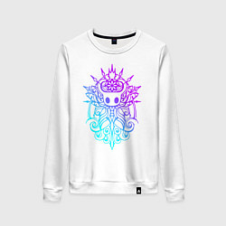 Свитшот хлопковый женский HOLLOW KNIGHT ХОЛЛОУ НАЙТ, цвет: белый