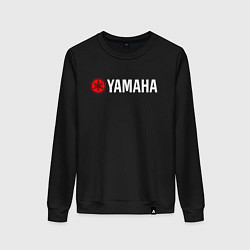 Свитшот хлопковый женский YAMAHA ЯМАХА, цвет: черный