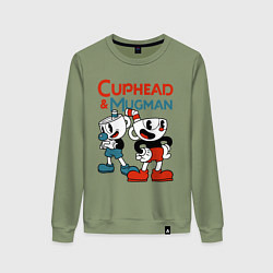 Женский свитшот Cuphead & Mugman