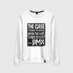 Свитшот хлопковый женский DMX - The Curse, цвет: белый