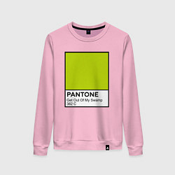 Свитшот хлопковый женский Shrek: Pantone Color, цвет: светло-розовый