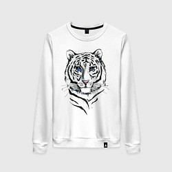 Женский свитшот Белый тигр
