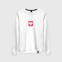 Свитшот хлопковый женский Польша форма домашняя, цвет: белый