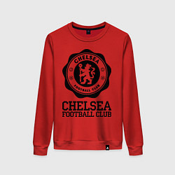 Свитшот хлопковый женский Chelsea FC: Emblem, цвет: красный