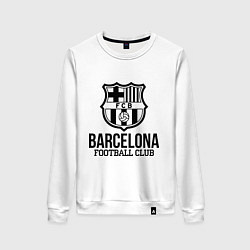 Свитшот хлопковый женский Barcelona FC, цвет: белый