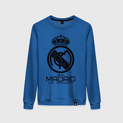 Свитшот хлопковый женский Real Madrid, цвет: синий