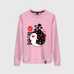 Свитшот хлопковый женский ГЕНШИН ИМПАКТ ДУХИ, цвет: светло-розовый