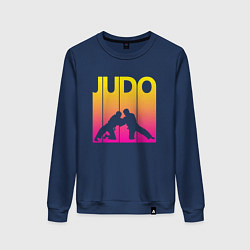 Свитшот хлопковый женский Judo Sport, цвет: тёмно-синий