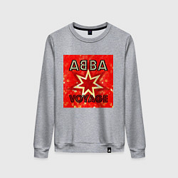Свитшот хлопковый женский ABBA новый альбом Voyage, цвет: меланж