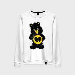 Свитшот хлопковый женский Wu-Tang Bear, цвет: белый