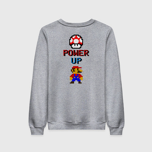 Женский свитшот Big Mario / Меланж – фото 2