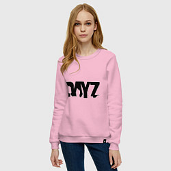 Свитшот хлопковый женский DayZ, цвет: светло-розовый — фото 2