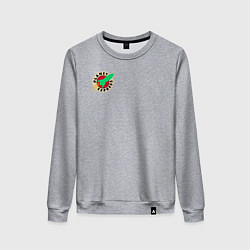 Свитшот хлопковый женский Футурама - Межпланетный экспресс, цвет: меланж